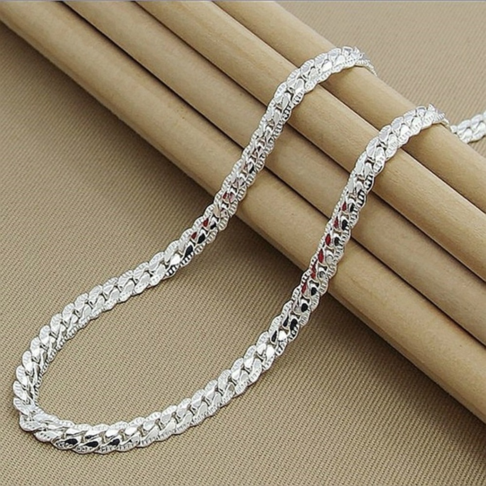 New Sterling Silver Unisex Necklace